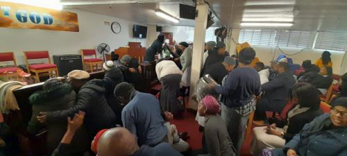 Sunday worship service